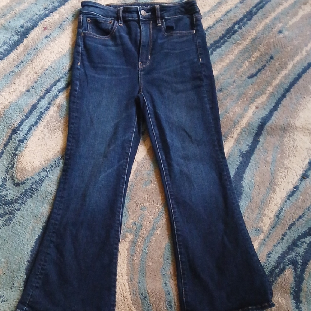 American Eagle Outfitters Dark Blue Flare Jeans